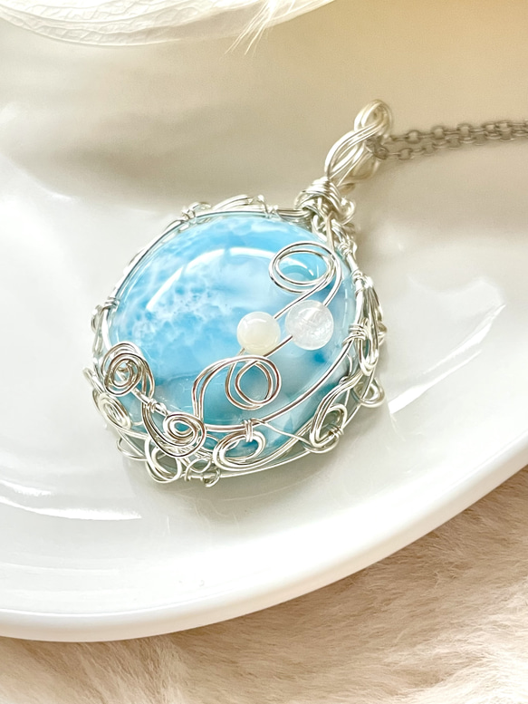 Earth's Beauty ラリマー ペンダントトップ(天然石 天然石