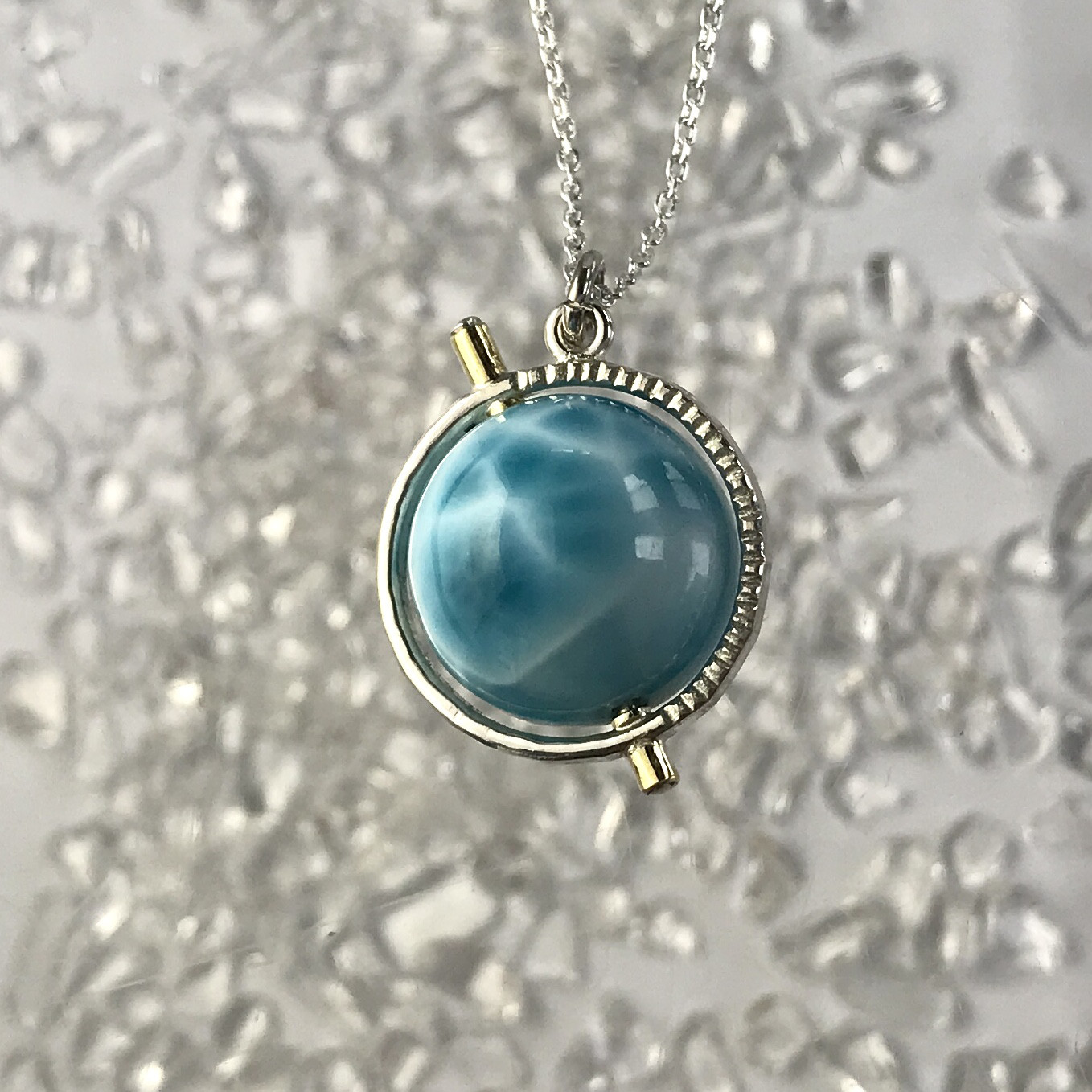 新作23.4° 地球ペンダント07  チ。14.5mm 【送料無料】チェーン付き