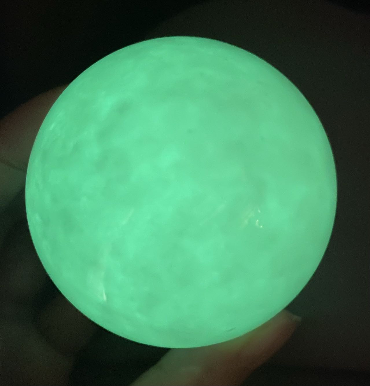 宝石夜光石石夜明珠原石発光石蛍光石石置物手掛品5L