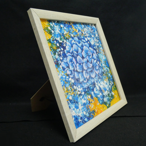 油絵 油彩 油彩画 絵 絵画【雨と紫陽花】 絵画 HR 通販
