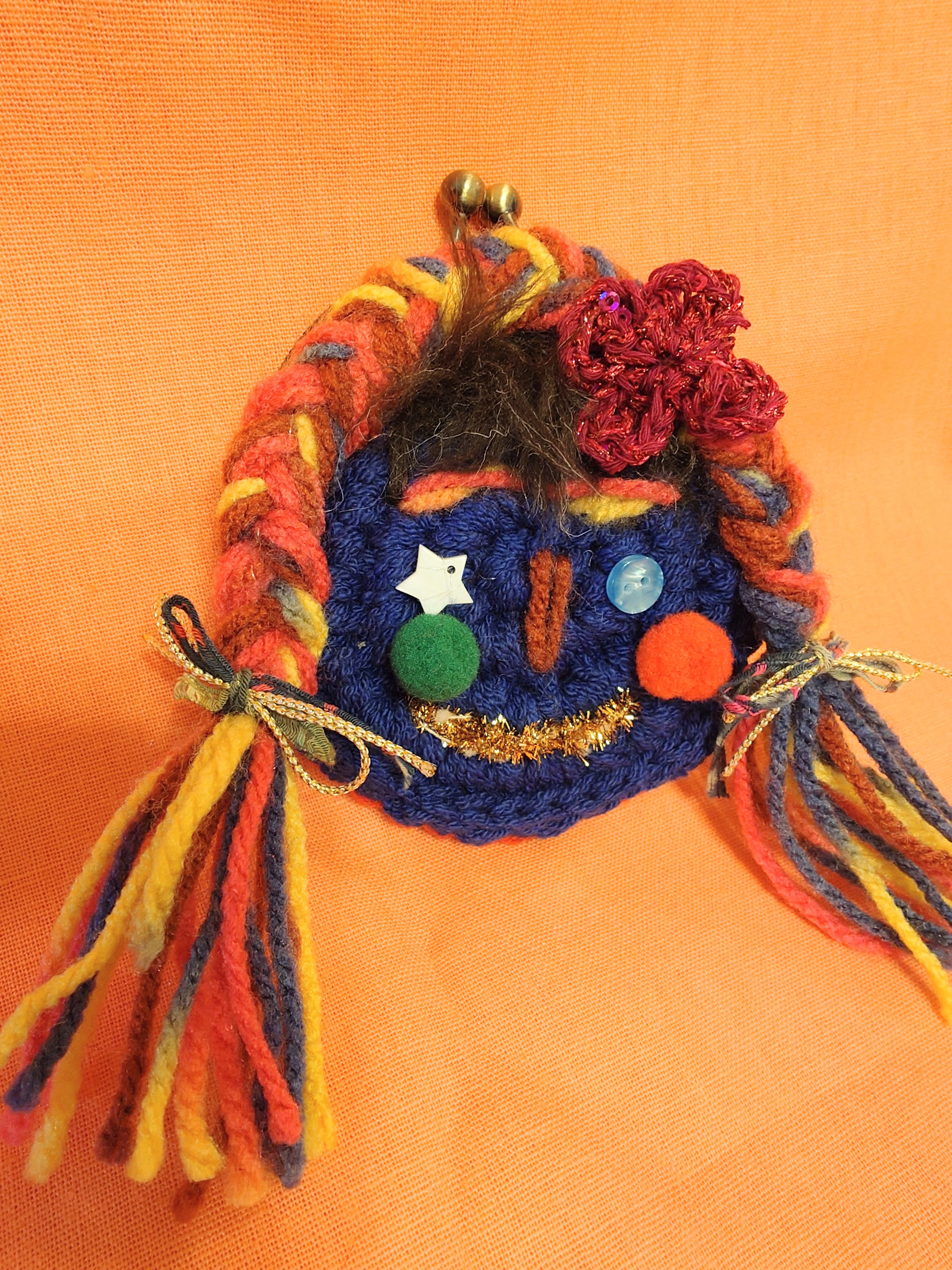 アフリカンガールがま口