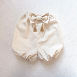 【60-100ワンサイズ】ベビー袴　ベビー着物　お食い初め　初節句 8枚目の画像