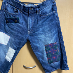 パッチワーク　ショートパンツ　 2枚目の画像