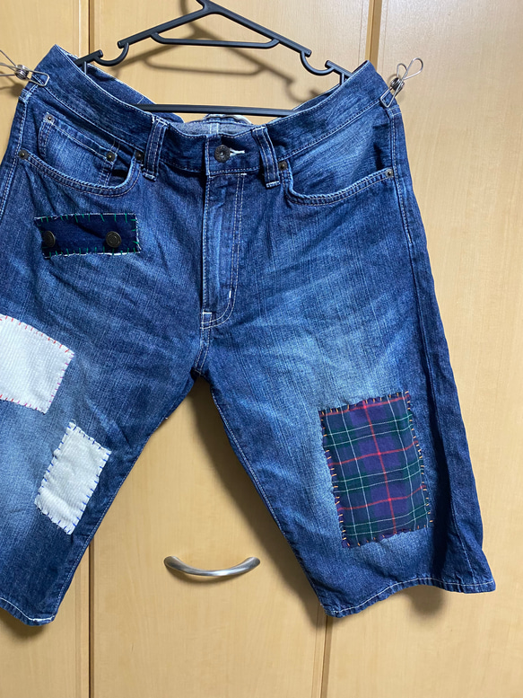 パッチワーク　ショートパンツ　 2枚目の画像