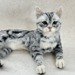 羊毛フェルト【オーダーメイド】うちの子オーダー✴︎ネコ＊ねこ＊猫＊ペット*ハンドメイド✴︎ペットロスペットロス 7枚目の画像