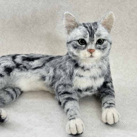 羊毛フェルト【オーダーメイド】うちの子オーダー✴︎ネコ＊ねこ＊猫＊ペット*ハンドメイド✴︎ペットロスペットロス 7枚目の画像