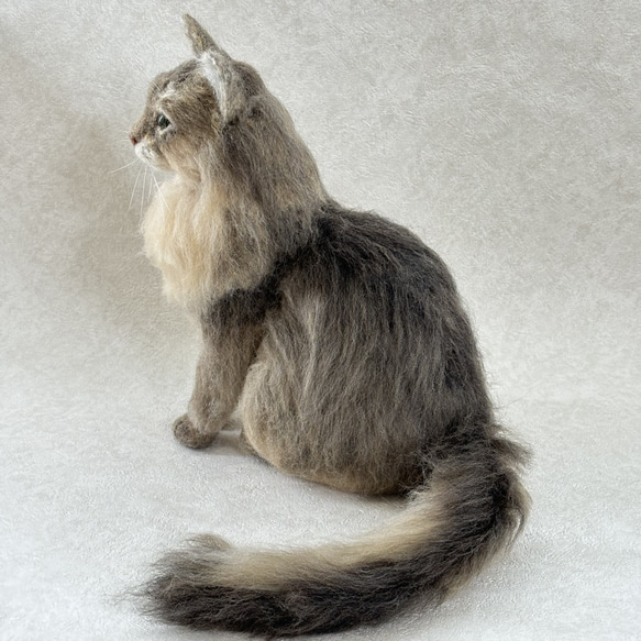 羊毛フェルト【オーダーメイド】うちの子オーダー✴︎ネコ＊ねこ＊猫＊ペット*ハンドメイド✴︎ペットロスペットロス 5枚目の画像