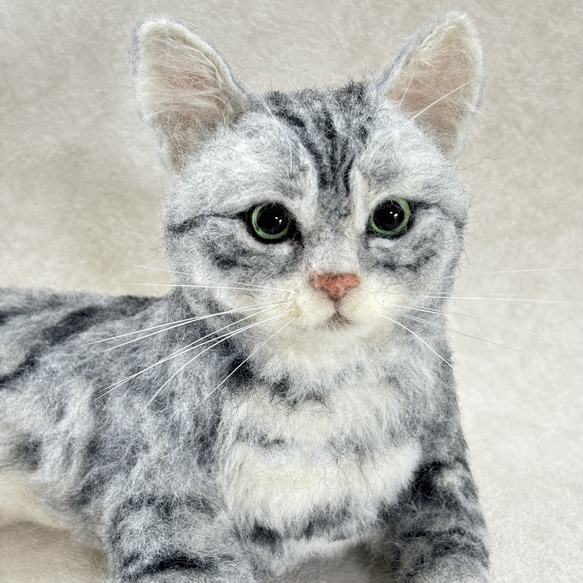 羊毛フェルト【オーダーメイド】うちの子オーダー✴︎ネコ＊ねこ＊猫＊ペット*ハンドメイド✴︎ペットロスペットロス 8枚目の画像
