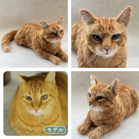 羊毛フェルト【オーダーメイド】うちの子オーダー✴︎ネコ＊ねこ＊猫＊ペット*ハンドメイド✴︎ペットロスペットロス 2枚目の画像