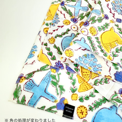 【冷え日焼け対策】オーガニックコットンのストール BIRDS 4枚目の画像