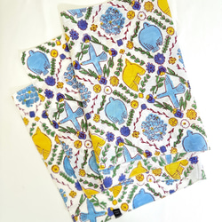 【冷え日焼け対策】オーガニックコットンのストール BIRDS 3枚目の画像