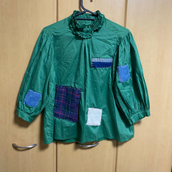 パッチワーク　シャツ 2枚目の画像