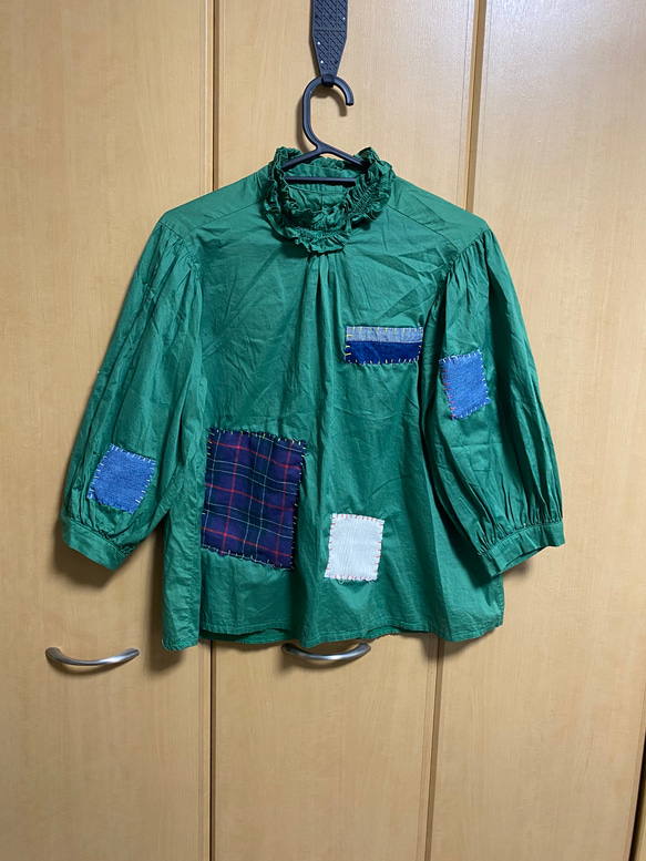 パッチワーク　シャツ 2枚目の画像