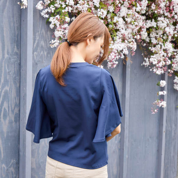美しく風を感じる接触冷感Tシャツ｜ロイヤル 4枚目の画像