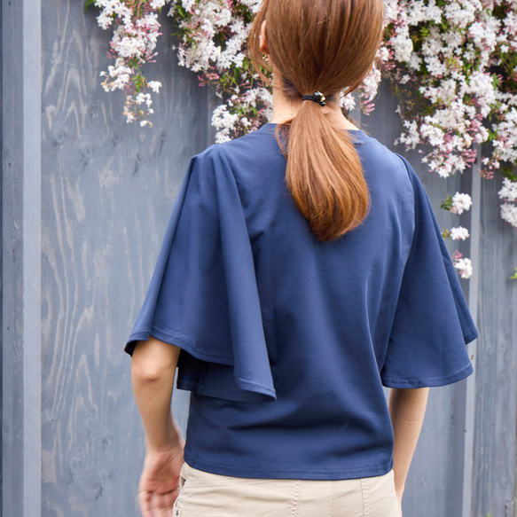 美しく風を感じる接触冷感Tシャツ｜ロイヤル 2枚目の画像