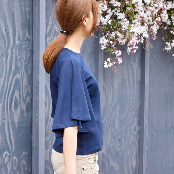 美しく風を感じる接触冷感Tシャツ｜ロイヤル 3枚目の画像