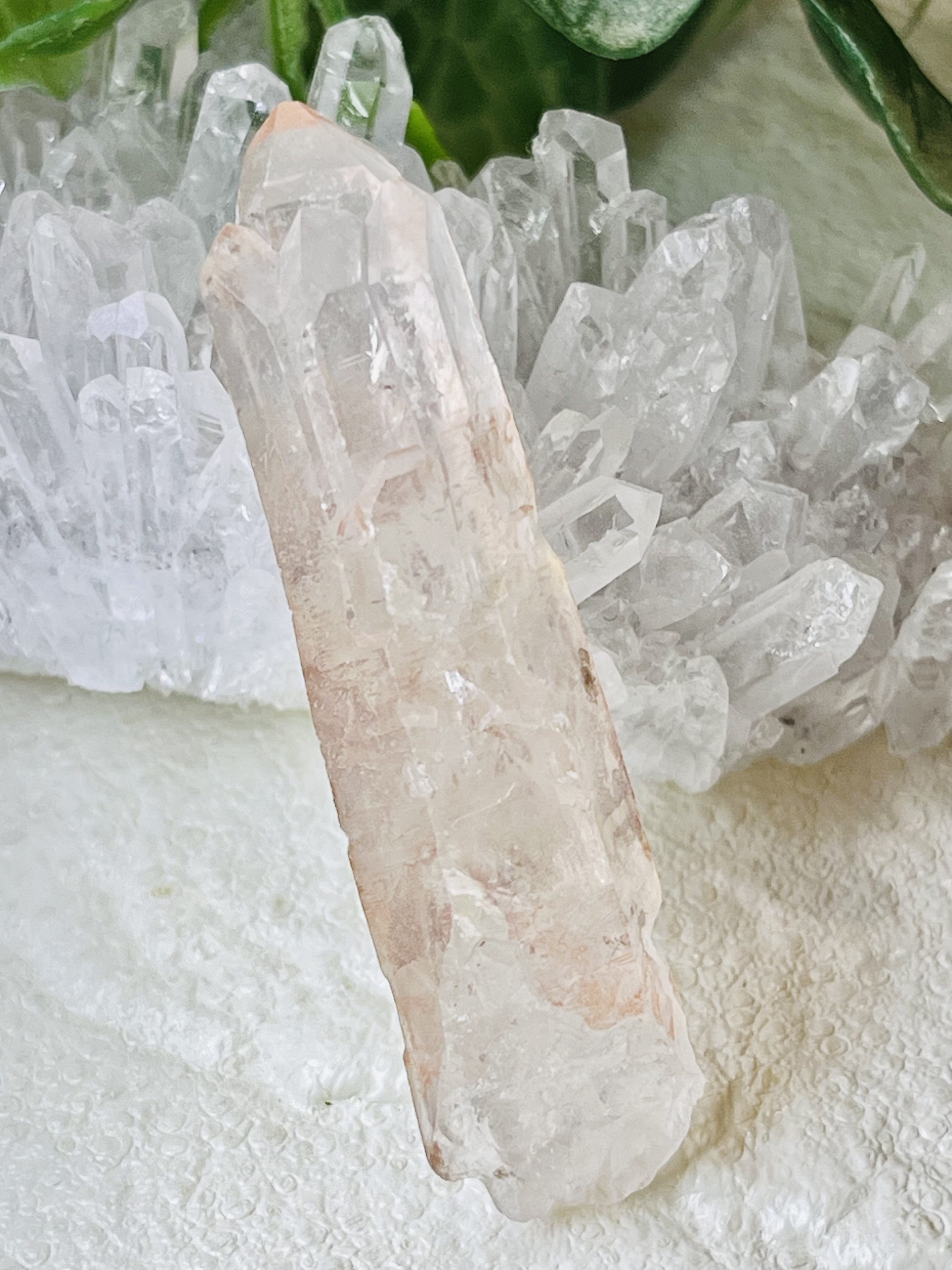 カテドラル　ピンクレムリアンシードクリスタル　観音水晶　原石　ポイント カテドラル ピンクレムリアンシードクリスタル 観音水晶 原石