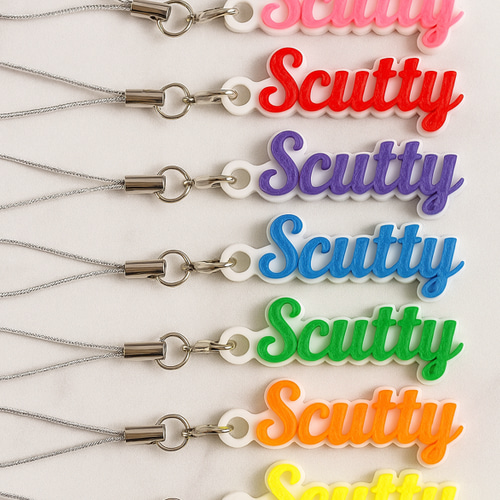 筆記体】オーダーメイド ネームキーホルダー 名入れ 文字入れ ネーム