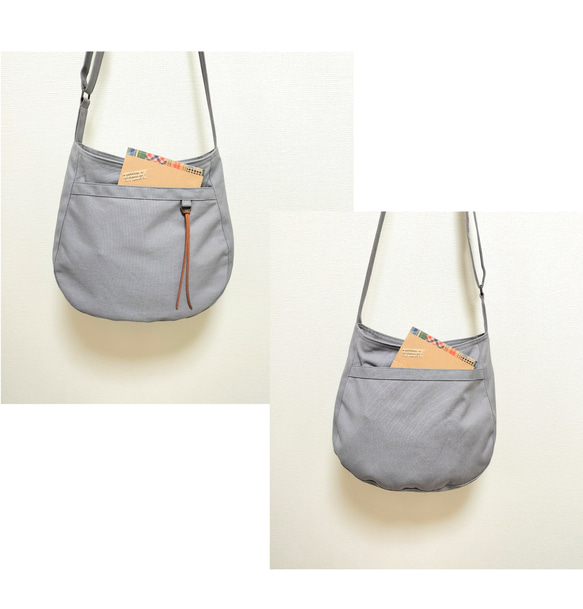 new✨11号帆布　 Sサイズのショルダー　(ライトグレー)　ショルダー肩ひも　プレゼント　サコッシュ 5枚目の画像