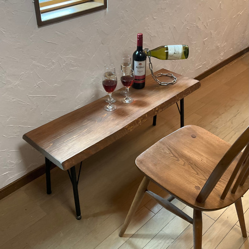 ヒノキ／一枚板／座卓／ローテーブル