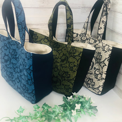 うさこ〜 ハンドメイド ユキエモン トートバッグ・がま口手帳 ✿パズル ハンドメイド 手提げ うさぎ トートバッグ エコバッグ サブ