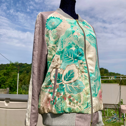 打ち掛けリメイク スカジャン ハンドメイド 打ち掛けリメイク スカジャン ハンドメイド