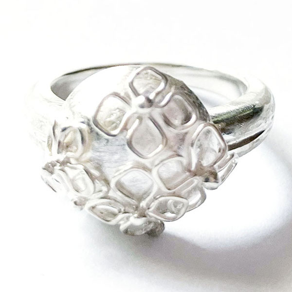 紅女　紫陽花シルバーリング(12号）