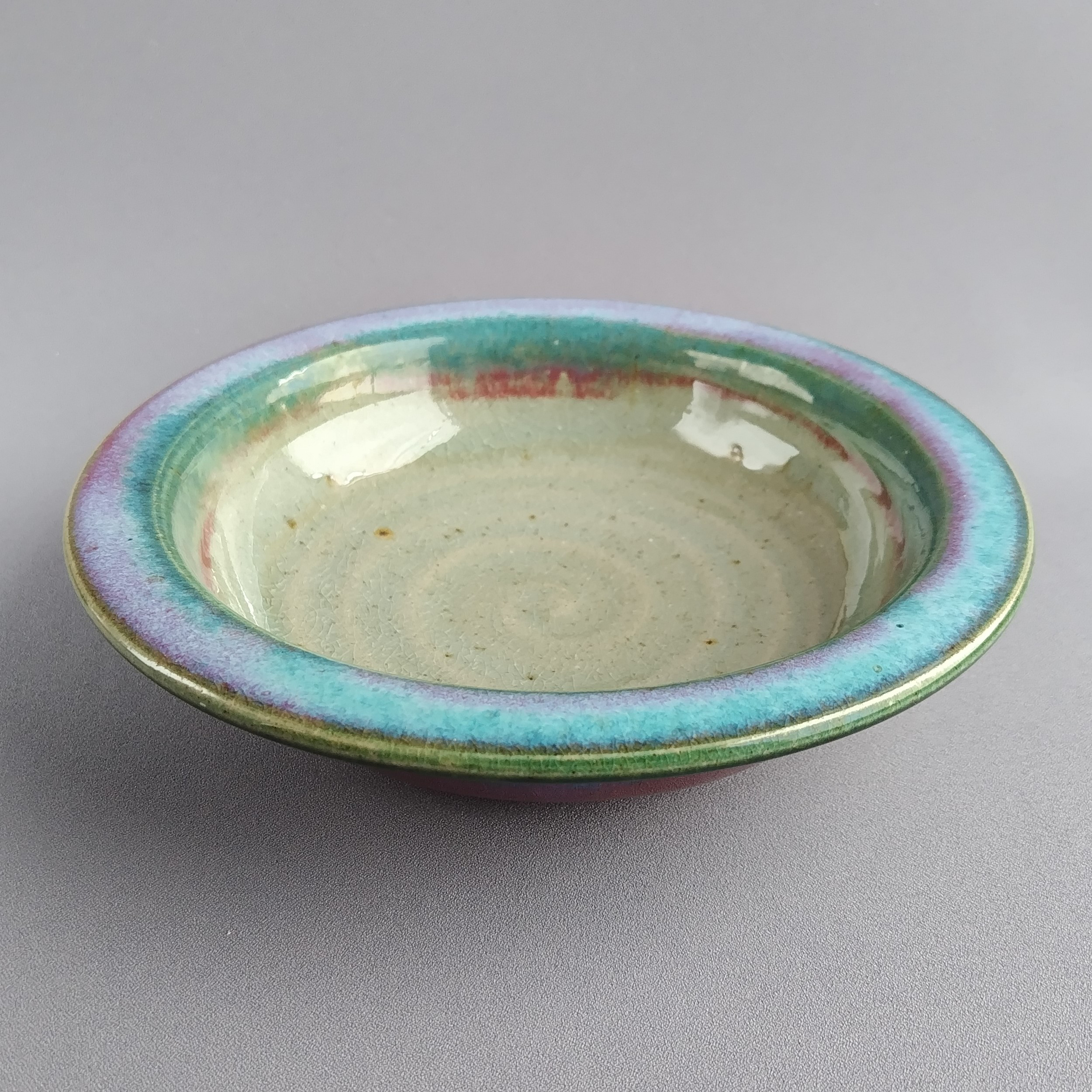 鉢　緑釉　【商品番号：00703】