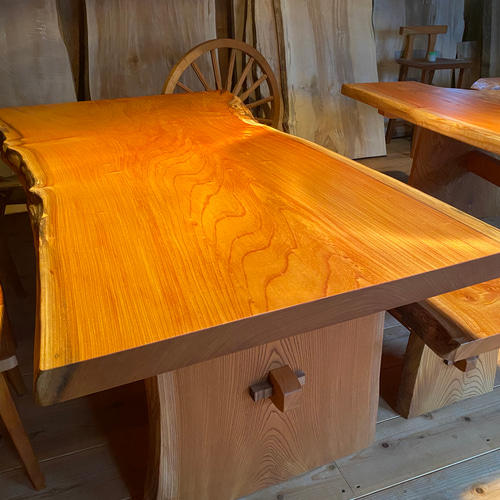 欅一枚板テーブルオーダーメイド