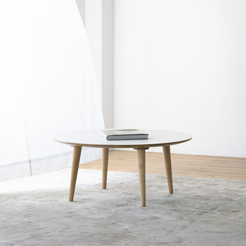 ROOM&HOME ラウンドローテーブル　ホワイト ROOM&HOME ラウンドローテーブルホワイト