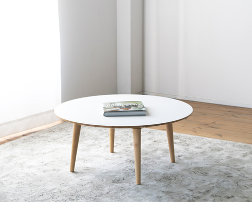 ROOM& ラウンドローテーブル　ホワイト ROOM& ラウンドローテーブル ホワイト ROOM&HOME ラウンドロー