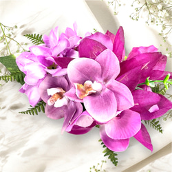 フラダンス ヘアアクセサリー 紫 ピンク フラダンス ヘアアクセサリー 紫 ピンク フラダンス ヘアアクセサリー