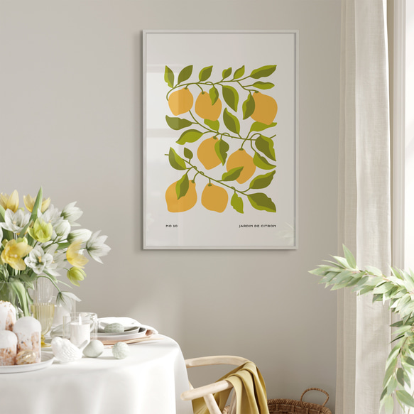 アートポスター 北欧インテリア レモンの木 ボタニカル シンプルデザイン 6648 7枚目の画像
