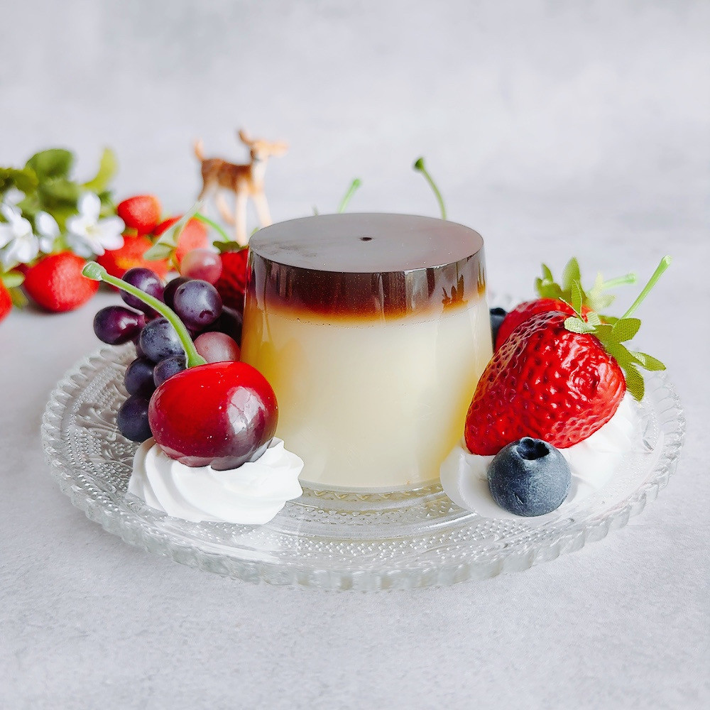 【食品サンプル】昭和レトロ　喫茶店のプリン　オブジェ　リアルサイズ