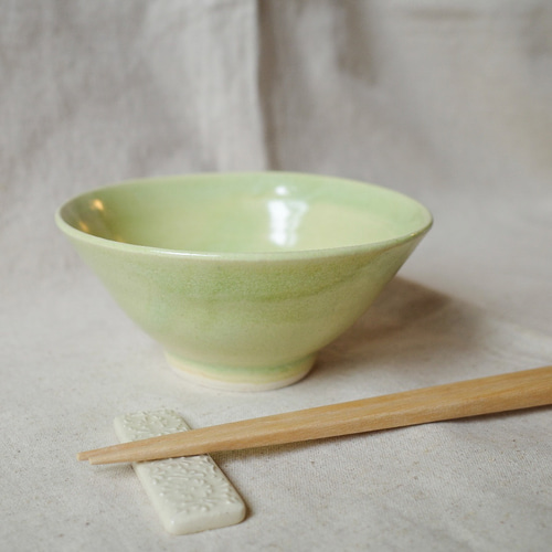 Niitty-若草色のお茶碗｜陶器｜ご飯茶碗｜飯碗｜和食器｜緑色｜ボウル