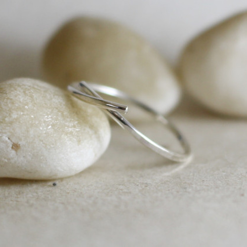 Carved Chain Ring, Gold, Silver, Gemstones