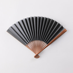 日本/土佐和紙　京扇子　箔図 image3 唐木骨 6枚目の画像