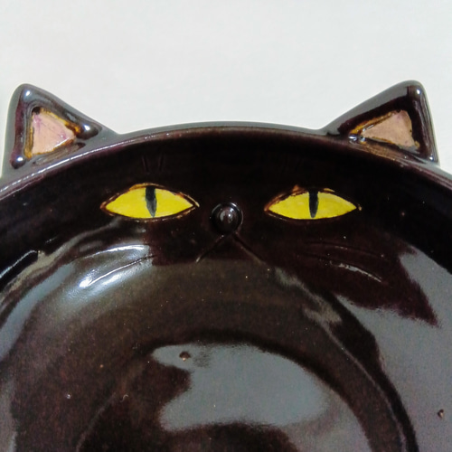 黒ネコの小鉢 陶器 （わけあり）黒猫 お椀・ボウル・鉢 粘土工房ネコヤ