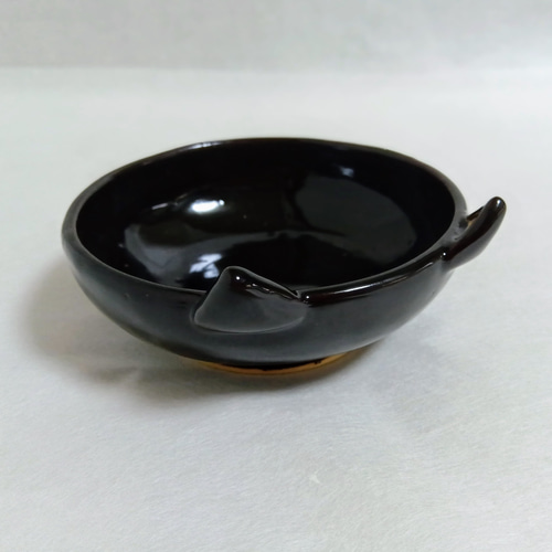 黒ネコの小鉢 陶器 （わけあり）黒猫 お椀・ボウル・鉢 粘土工房ネコヤ
