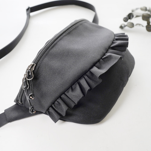 フリルボディバッグ 新色追加】撥水CORDURA®ナイロン使用｜軽量フリル ボディバッグ