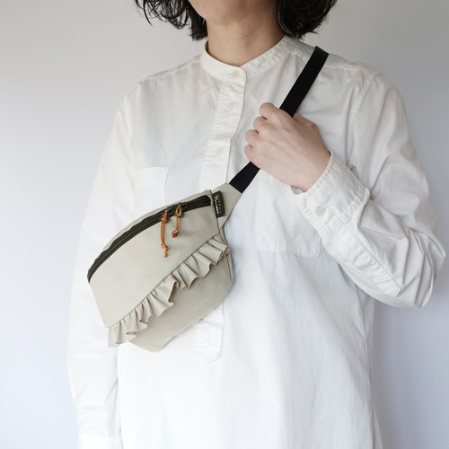 Mサイズ】撥水CORDURA®×フリル｜軽量2WAYショルダー＆ボディバッグ