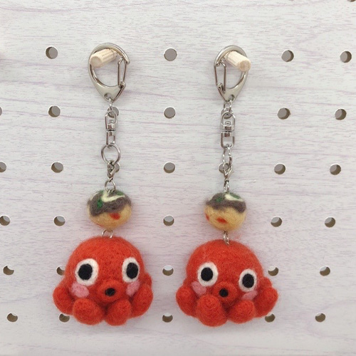 オーダー受付中❤️羊毛フェルト　たこ焼きNO2 羊毛フェルトオーダー、受付中！