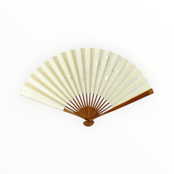 日本/土佐和紙　京扇子　箔図 image3 白 5枚目の画像