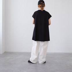 【サイズ選べるS〜XL】オールシーズン◎ワイドデニムパンツ オフホワイト 8枚目の画像