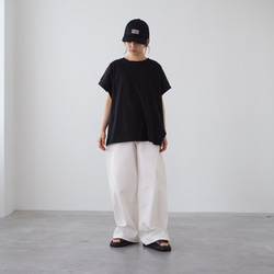 【サイズ選べるS〜XL】オールシーズン◎ワイドデニムパンツ オフホワイト 11枚目の画像