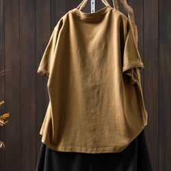 100％綿.半袖tシャツ｜オーバーサイズ｜着痩せ効果｜カジュアル上着 13枚目の画像