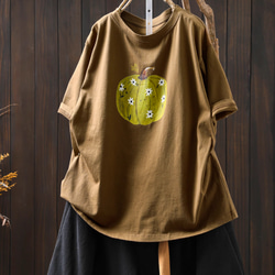 100％綿.半袖tシャツ｜オーバーサイズ｜着痩せ効果｜カジュアル上着 6枚目の画像