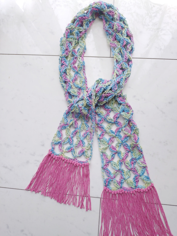 カラフルフリンジストール