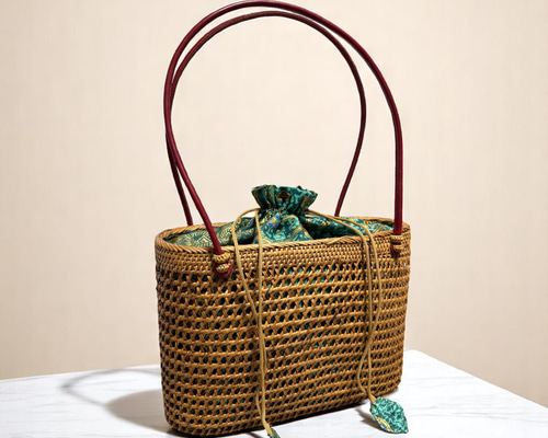 天然素材 編み込みデザイン かごバッグ 天然素材と付き合う。手編みのかごバッグを育てる｜ずっと使い