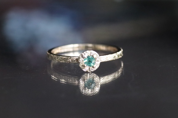 天然石リング　アレキサンドライト ビズー公式】アレキサンドライト K18/PT リング・デリヴレール